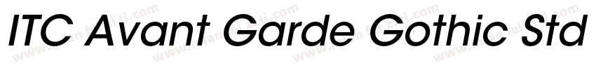 ITC Avant Garde Gothic Std MD字体转换